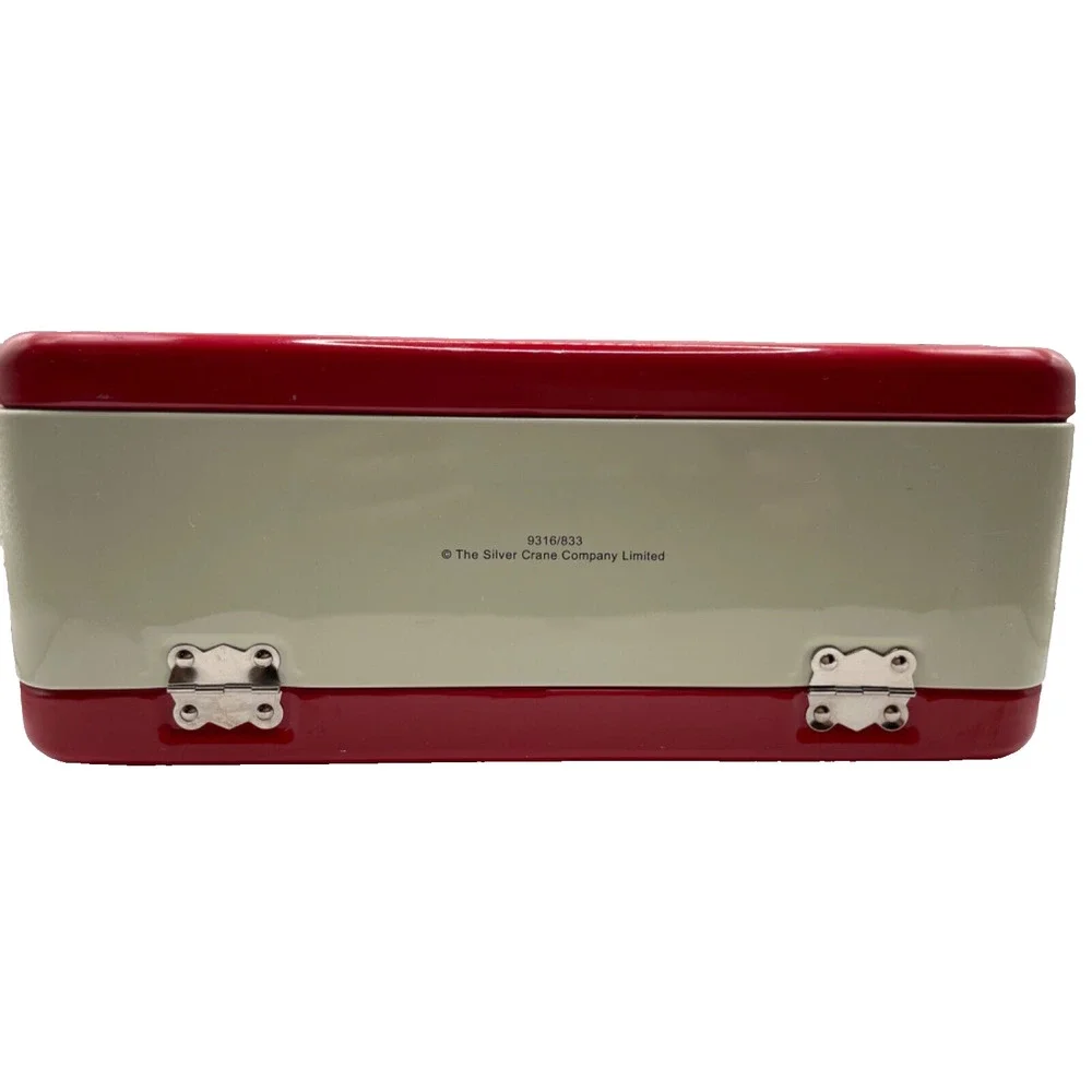 RETRO RADIO (Red/Gold) The Silver Crane Company Limited Edition Tin Lunch Box
